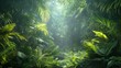 © Almahyra - Lush jungle pathway bathed in sunlight.  Possible use for nature, travel, adventure, and environmental themes