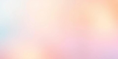 Poster - dreamy pastel gradient backdrop, soft blue to vibrant orange, blue, spring