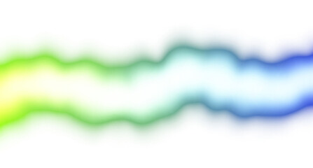 Wall Mural - abstract neon glowing color gradients shape cutout on transparent background, neon wave fluid overla