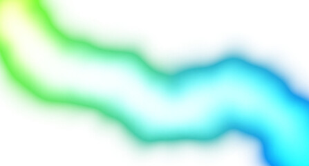 Wall Mural - abstract neon glowing color gradients shape cutout on transparent background, neon wave fluid overla
