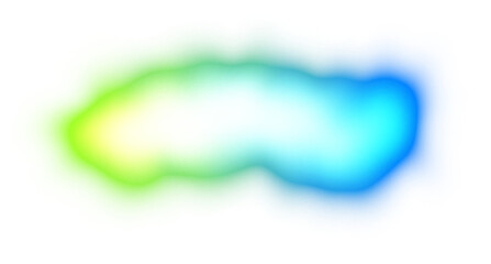 Wall Mural - abstract neon glowing color gradients shape cutout on transparent background, neon wave fluid overla