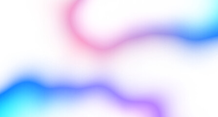 Wall Mural - abstract neon glowing color gradients shape cutout on transparent background, neon wave fluid overla