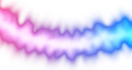 Wall Mural - abstract neon glowing color gradients shape cutout on transparent background, neon wave fluid overla