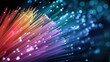 © Neon Stock - Ultra quality image of ultra quality image of optic fiber cable, ethernet server, broadband transfer speed, wire telecommunication, digital network connection, data tech.