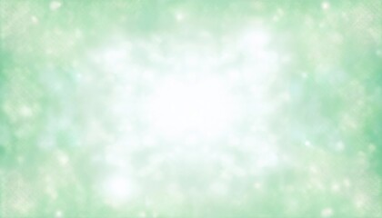 Leinwandbilder - soft green bokeh abstract background with light center glow for web design, branding, or print media emphasizing calm, freshness, and modern digital aesthetic


