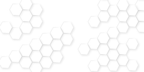Canvas Print - abstract white and black lines 3d hexagonal, modern abstract vector polygonal pattern, showcasing ge