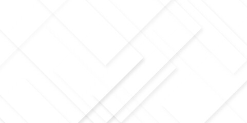 Canvas Print - abstract white and gray overlap triangle geometric technology pattern, modern abstract light silver 