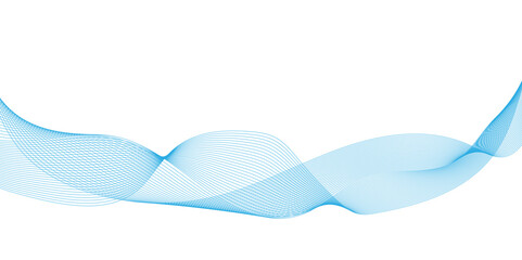 Canvas Print - abstract blue wave halftone line composition, echnology flow tech transparent line stripe energy con