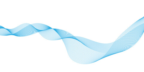 Canvas Print - abstract blue wave halftone line composition, echnology flow tech transparent line stripe energy con