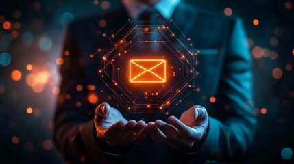 Digital email marketing technology business communication