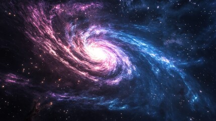 Wall Mural - Spiral galaxy space image