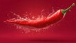 © Fenny - Chili pepper in water splash
