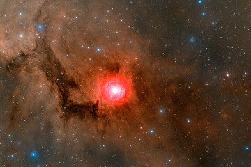 Wall Mural - Nebula's vibrant colors in space
