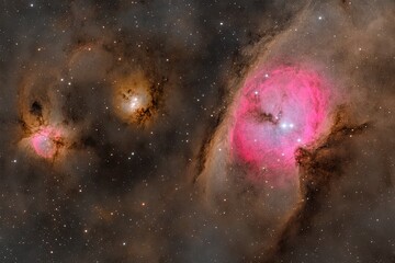 Wall Mural - Cosmic Nebulae Display
