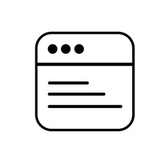 Wall Mural - website browser interface icon