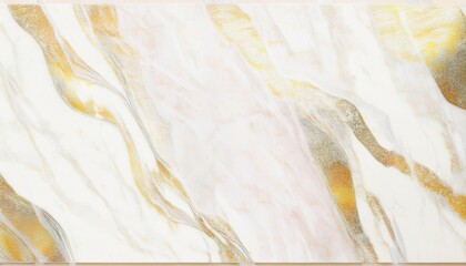 Poster - luxurious white marble texture with gold and pastel veining for high-end branding, website background, packaging design, and elegant print media

