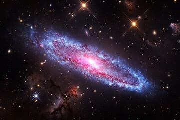Wall Mural - Cosmic Spiral Galaxy