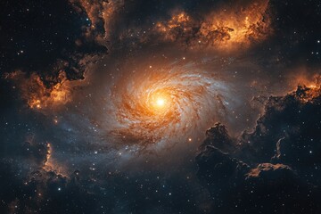 Wall Mural - Spiral Galaxy in Deep Space (15)
