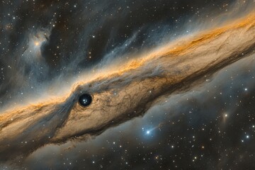 Wall Mural - Cosmic Nebula,  glowing clouds