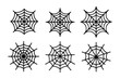 © Mainul - Six Simple Black Spider Web Icons Perfect for Halloween Design