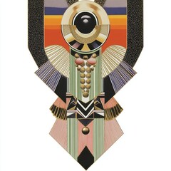 Wall Mural - Art Deco Necklace illustration necklace patterns.