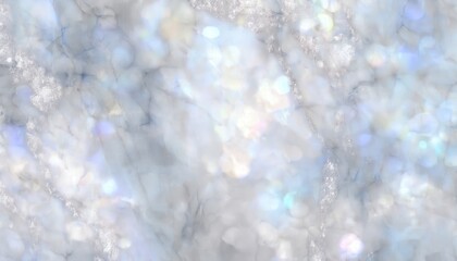 Poster -  ethereal opalescent marble texture with soft pearlescent glow and rainbow hues for luxury branding, web design, digital background, packaging, or print media elegance