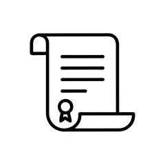 Poster - Paper Document Icon Representing Legal Deed and Property Ownership

