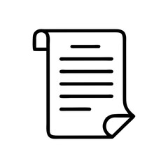 Poster - Paper Document Icon Representing Legal Deed and Property Ownership

