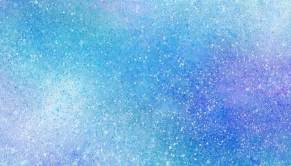 Poster -  iridescent blue and purple textured watercolor background with subtle halftone and glitter effect for web design, print, invitation, or branding