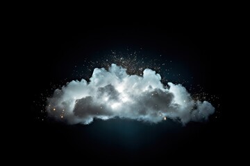 Wall Mural - cloud with a sparkle fireworks outdoors nature.