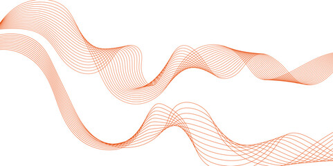 Vector background with wavey lines. Digital frequency track equalizer. Science, banner, business, poster, template, music background. Digital energy waves technology concept abstract geometric wave