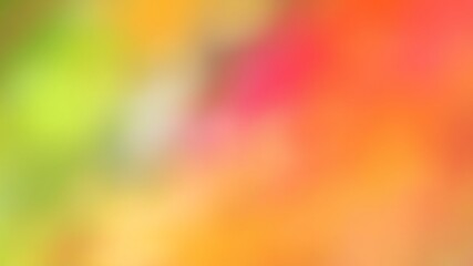 Canvas Print - blurry abstract background of vibrant orange yellow pink and green tones for design and illustration