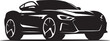 © M - Coupe Car Silhouette Vector Set – Two-Door Vehicle Outlines, Compact Sports Car Illustrations for Automotive and Transport Design