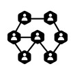 © PURE VECTOR WORK - Social network diagram connection networking people community collaboration teamwork structure