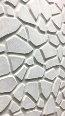 Wall Mural - Abstract White 3D Stone Wall Texture Background