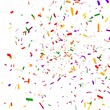 © Studio-M - Celebration confetti over white background, holiday concept