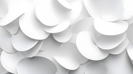 Wall Mural - Abstract White Paper Shapes Background Texture