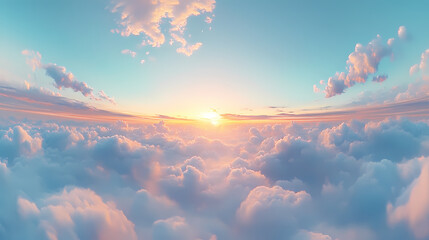 Wall Mural - seamless cloudy sky