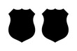 © Apon - Two black police badge vector clip art illustration