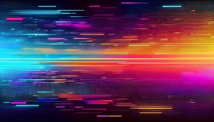Wall Mural - abstract pixel stretch glitch aesthetic background