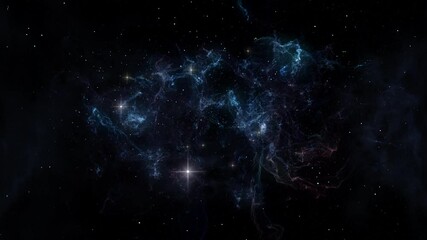 Wall Mural - mysterious nebula looped rotation