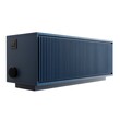© Sekai - Navy matte floating media cabinet with integrated soundbar delivers sleek modern entertainment blending form function