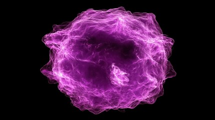 Wall Mural - Abstract ethereal sphere of swirling purple energy.