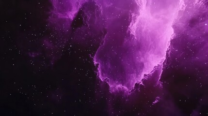 Wall Mural - Cosmic nebulae display of swirling purple hues.