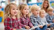 © M.IVA - Children Enjoying Storytime in a Classroom