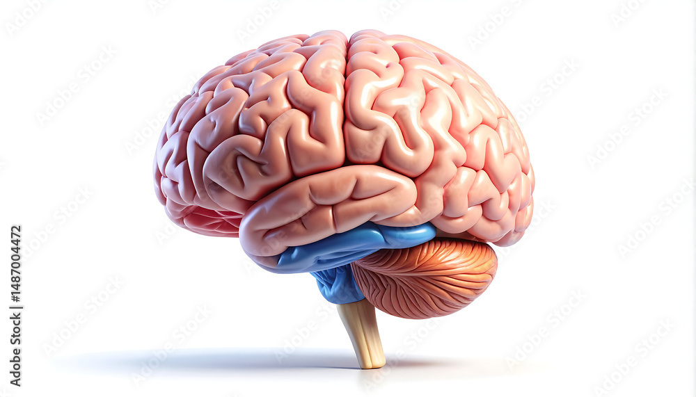 Realistic Human Brain Anatomy – Detailed Medical and Scientific ...