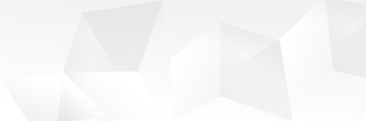 Wall Mural - abstract pattern white geometric banner design background.
