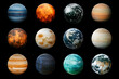 © Youfec - Stunning Solar System Planets Collage on Black Background - Space Exploration and Astronomy Visual