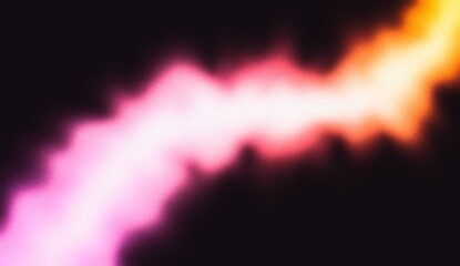 Wall Mural - magenta purple orange abstract color grainy gradients shape background, glowing neon color wave on d