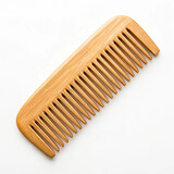 Bamboo hair comb with smooth gentle edges